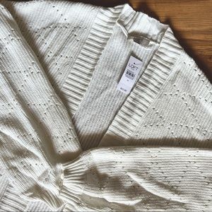 New Loft Medium White Sweater
